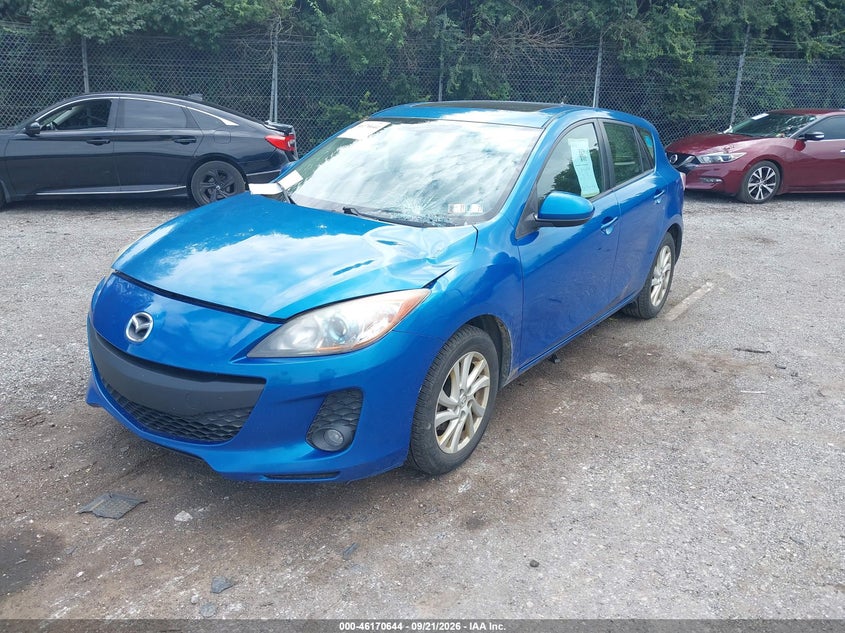 Vin: jm1bl1l88c1612873, lot: 46670486, mazda mazda3 i touring 20122