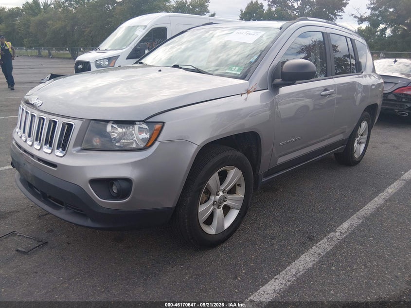 Vin: 1c4njdbb9gd614427, lot: 46670489, jeep compass sport 20162