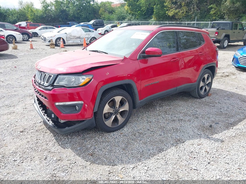 Vin: 3c4njcbbxjti94429, lot: 46670503, jeep compass latitude fwd 20182