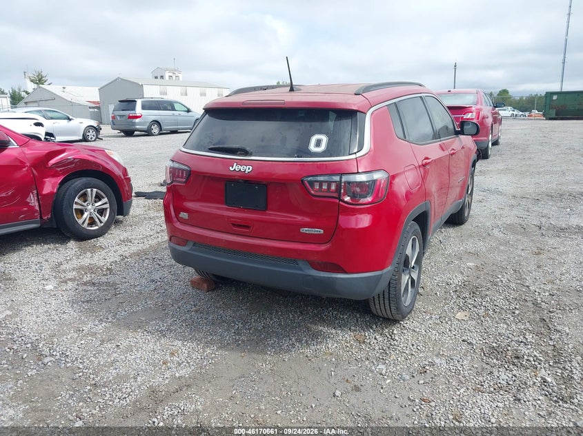 Vin: 3c4njcbbxjti94429, lot: 46670503, jeep compass latitude fwd 20184