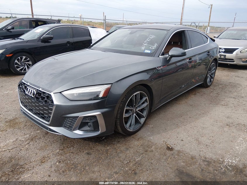 Vin: waufacf57ma010338, lot: 46670610, audi a5 sportback premium plus 45 tfsi quattro s tronic 20212