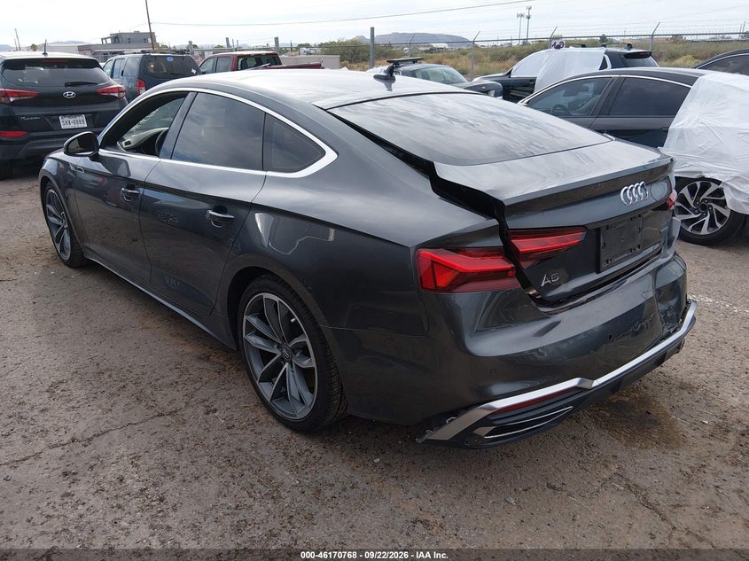 Vin: waufacf57ma010338, lot: 46670610, audi a5 sportback premium plus 45 tfsi quattro s tronic 20213