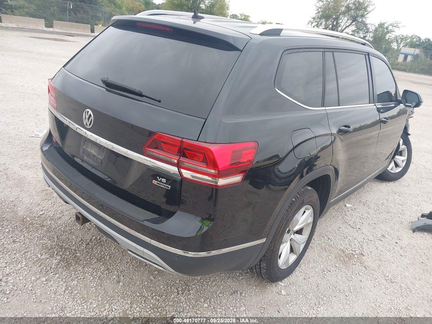 Vin: 1v2mr2ca8jc506780, lot: 46670619, volkswagen atlas 3.6l v6 sel 20184