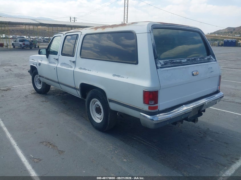 GMC SUBURBAN 1991 VIN 1GKGR26N7MF503289
