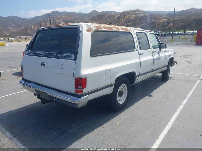 GMC SUBURBAN 1991 VIN 1GKGR26N7MF503289