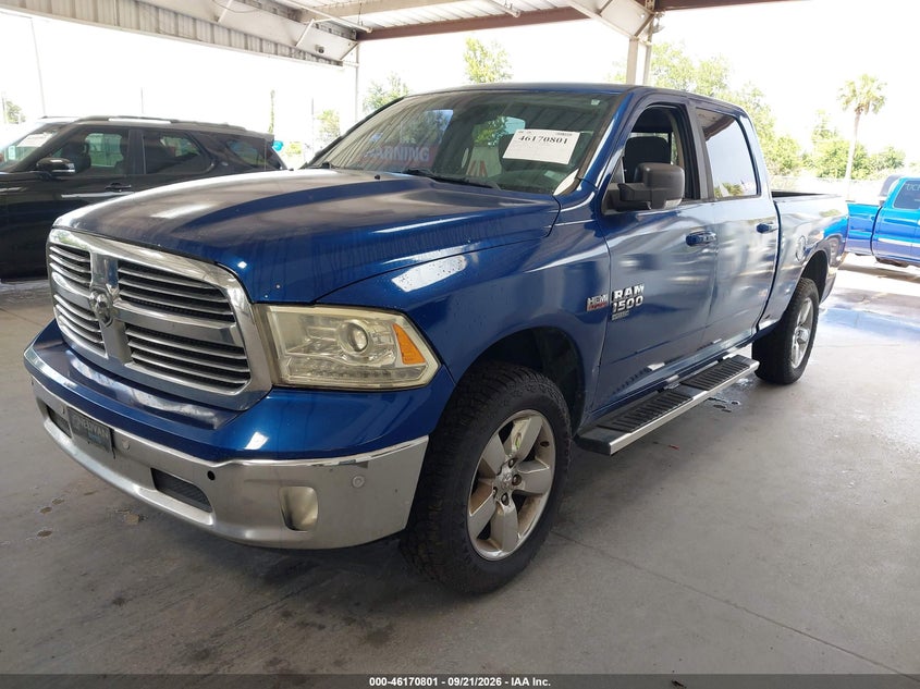 Vin: 1c6rr6tt9ks701723, lot: 46670643, ram 1500 classic big horn  4x2 6'4 box 20192