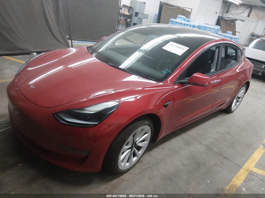 TESLA MODEL 3 2022 VIN 5YJ3E1EB8NF201863