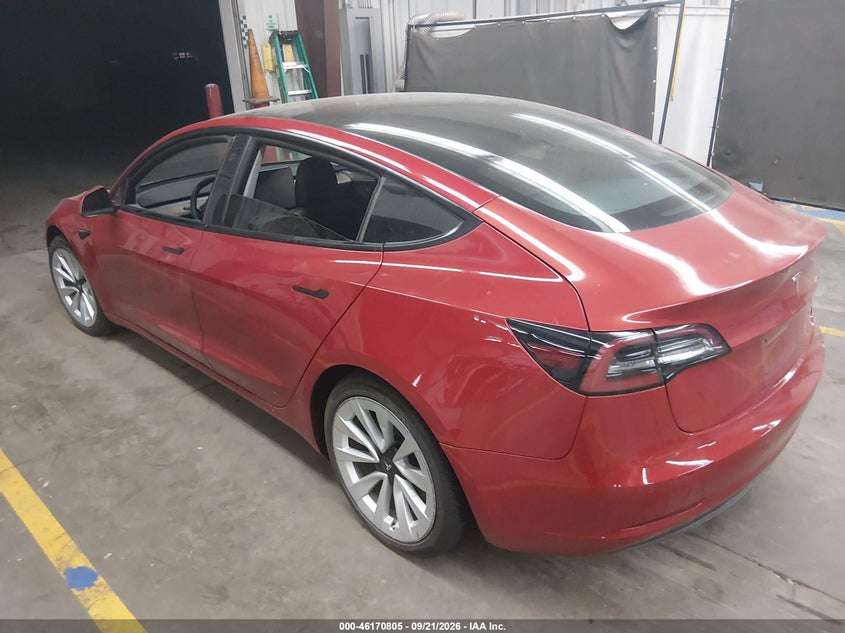 TESLA MODEL 3 2022 VIN 5YJ3E1EB8NF201863