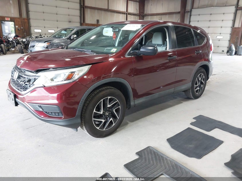 2016 Honda CR-V, Удар спереду, IAAI, VIN 2HKRM4H41GH637440 — фото 2