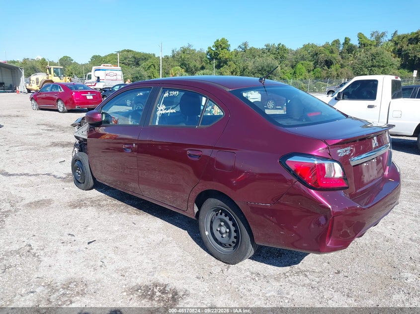 Vin: ml32fufj5nhf06016, lot: 46670666, mitsubishi mirage g4 es 20223