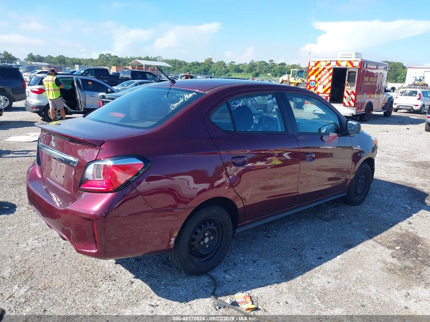 Vin: ml32fufj5nhf06016, lot: 46670666, mitsubishi mirage g4 es 20224