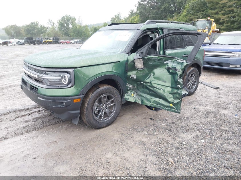 Vin: 3fmcr9b69prd25289, lot: 46670717, ford bronco sport big bend 20232
