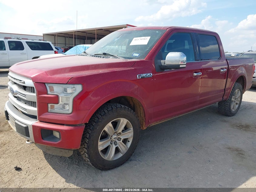 Vin: 1ftew1efxffb47486, lot: 46670827, ford f-150 platinum 20152