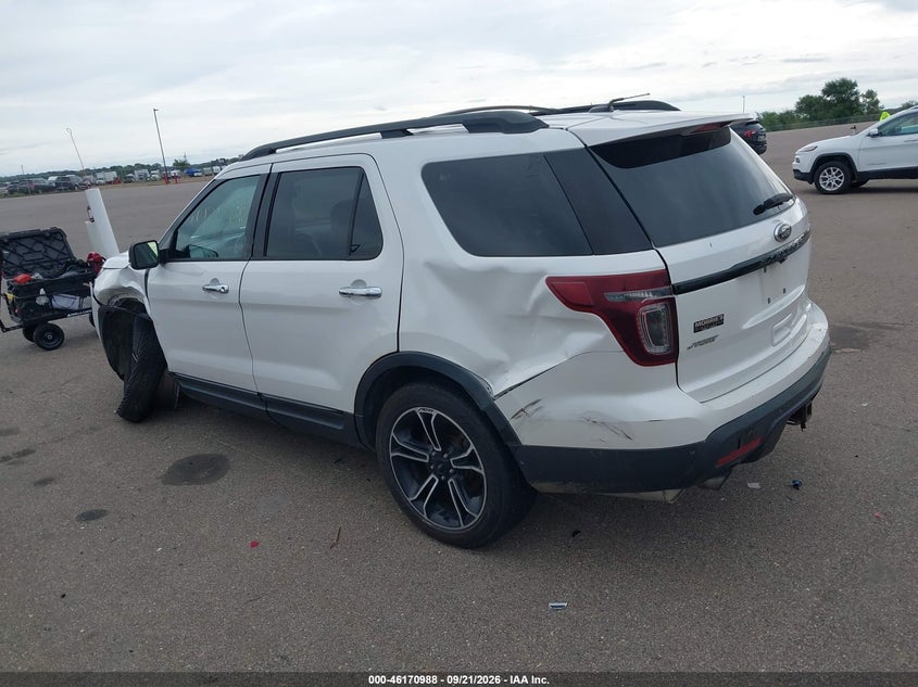 Vin: 1fm5k8gt5dgb29729, lot: 46670830, ford explorer sport 20133