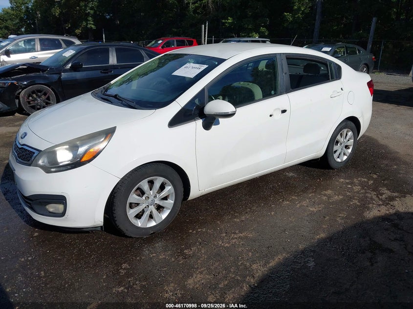 Vin: knadn4a30e6354136, lot: 46670840, kia rio ex 20142