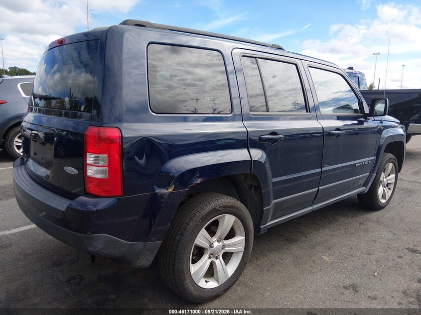 Vin: 1c4njrfbxed886330, lot: 46670842, jeep patriot latitude 20144
