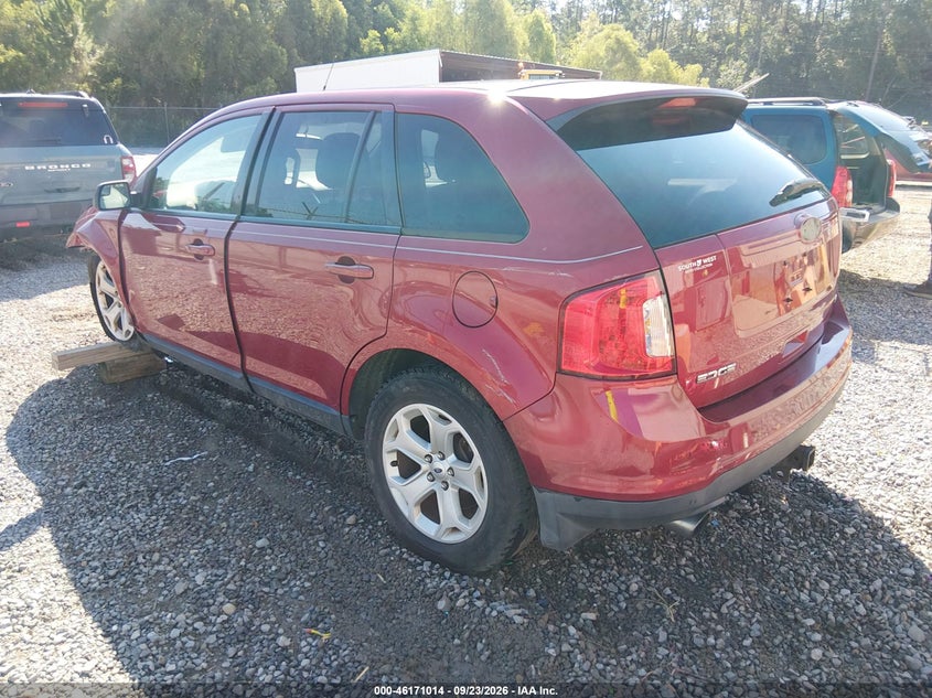 Vin: 2fmdk3jc7dba31770, lot: 46670856, ford edge sel 20133