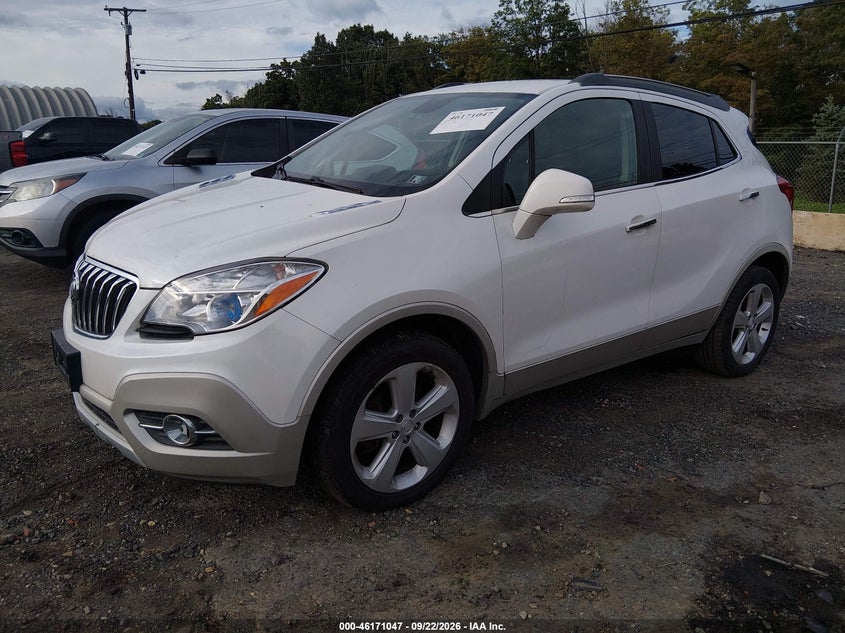 Vin: kl4cjfsb5gb549312, lot: 46670889, buick encore convenience 20162