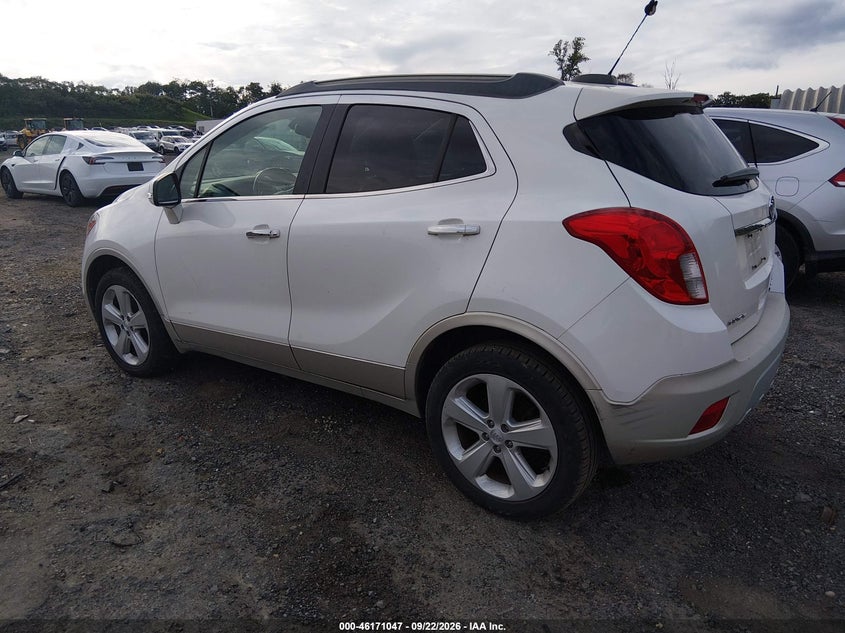 Vin: kl4cjfsb5gb549312, lot: 46670889, buick encore convenience 20163