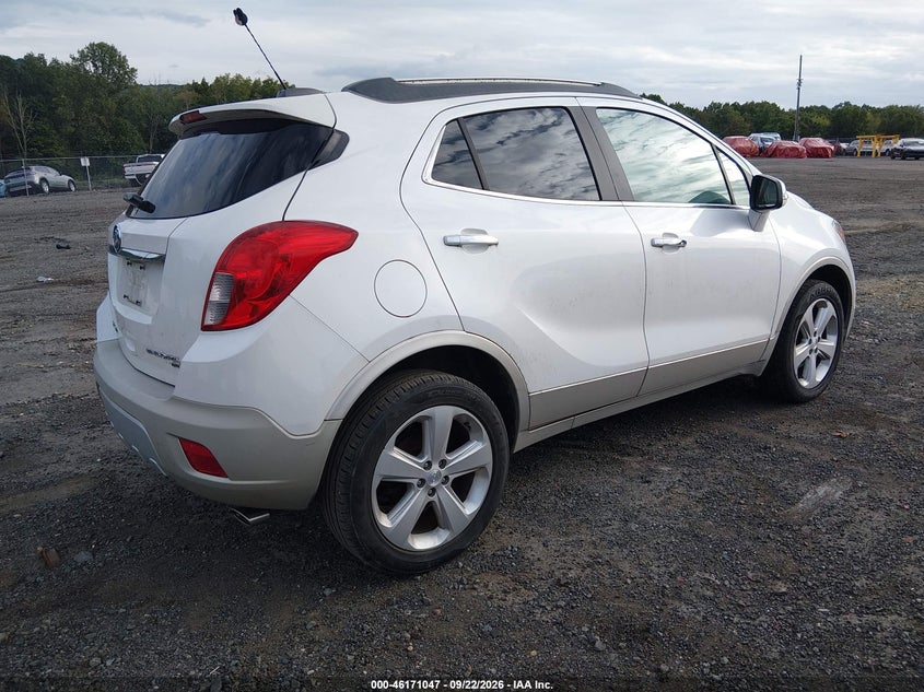 Vin: kl4cjfsb5gb549312, lot: 46670889, buick encore convenience 20164