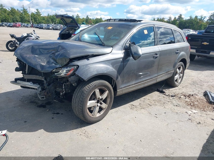 2012 Audi Q7, Удар спереду, IAAI, VIN WA1LGAFE5CD009916 — фото 2