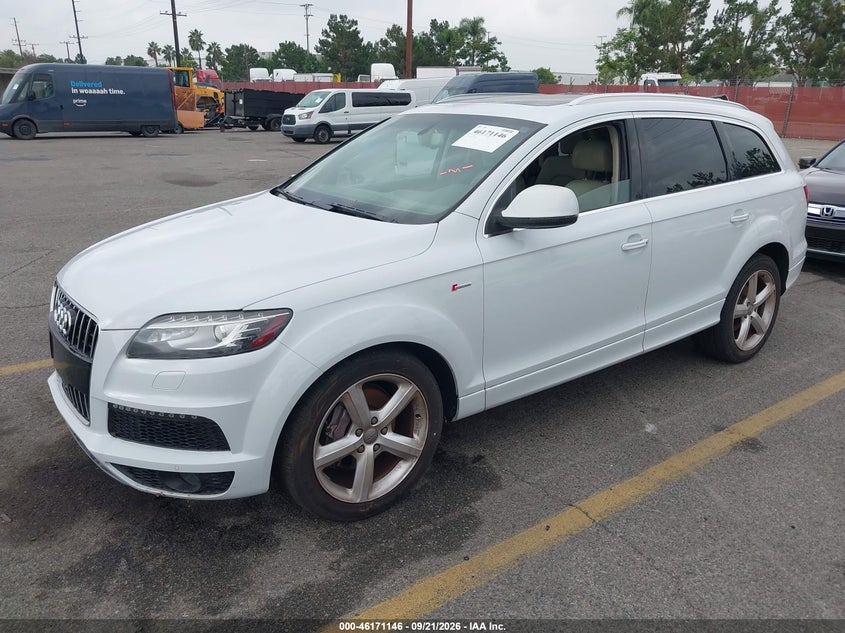Vin: wa1dgafe1dd004525, lot: 46670987, audi q7 3.0t s line prestige 20132