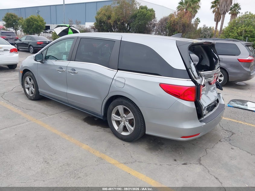 Vin: 5fnrl6h78jb022494, lot: 46671035, honda odyssey ex-l 20183