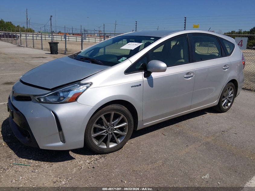 Vin: jtdzn3eu0gj052609, lot: 46671143, toyota prius v five 20162