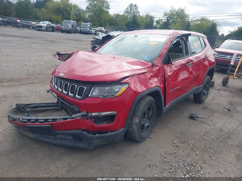 Vin: 3c4njdab7lt105958, lot: 46671196, jeep compass sport 4x4 20202