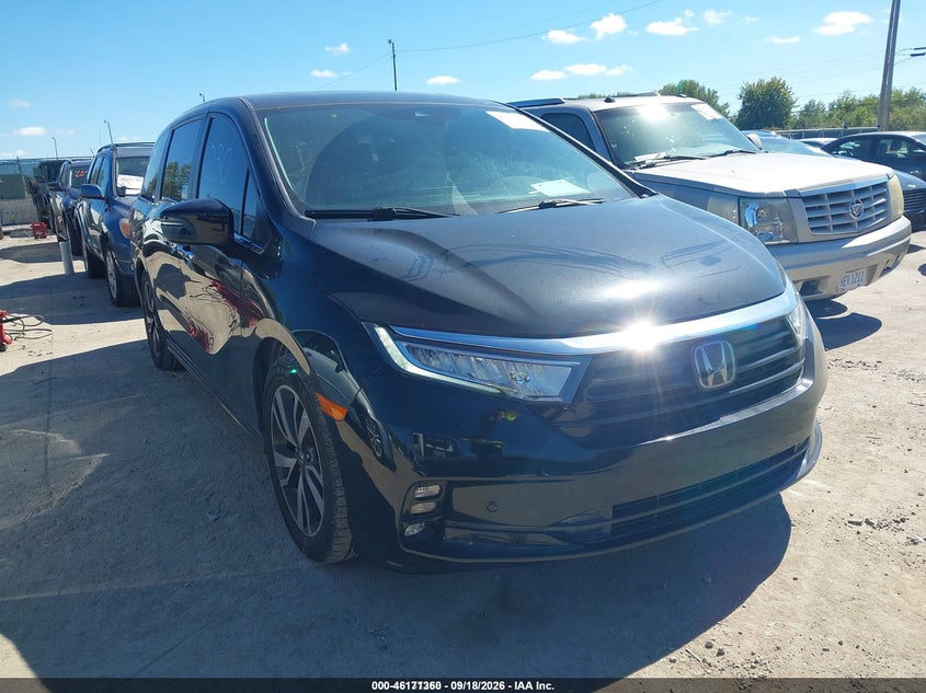 Vin: 5fnrl6h82nb042934, lot: 46671202, honda odyssey touring 2022 img_1