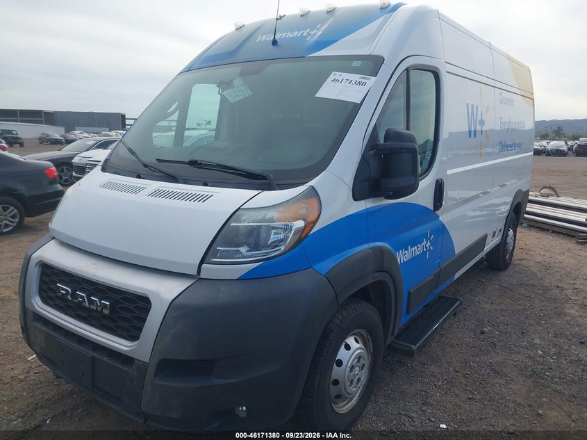 Vin: 3c6lrvdg2me573543, lot: 46671221, ram promaster 2500 high roof 159 wb 20212