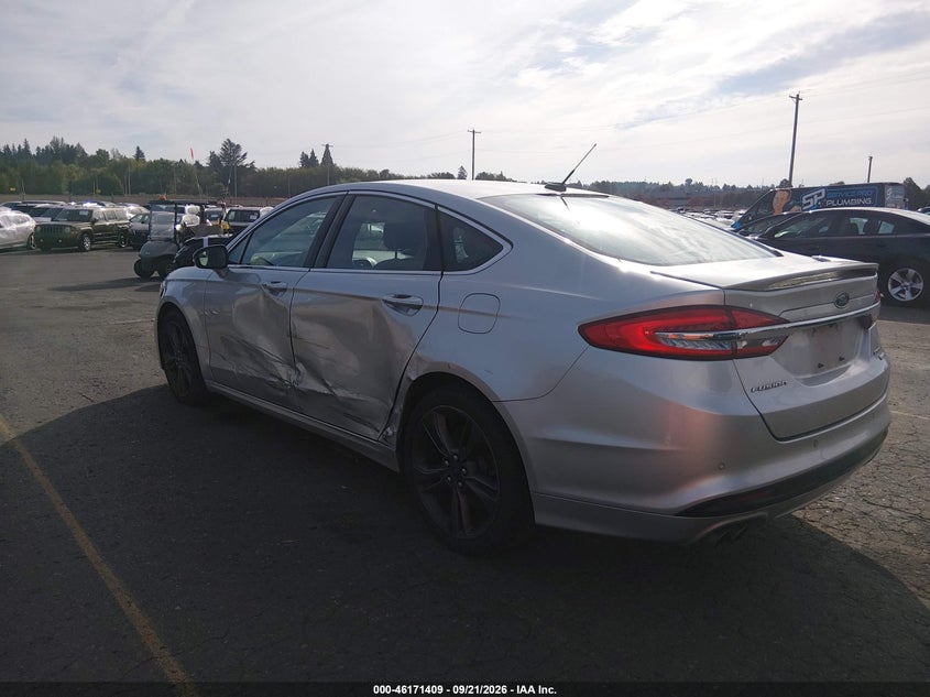 Vin: 3fa6p0vp3jr196955, lot: 46671251, ford fusion sport 20183