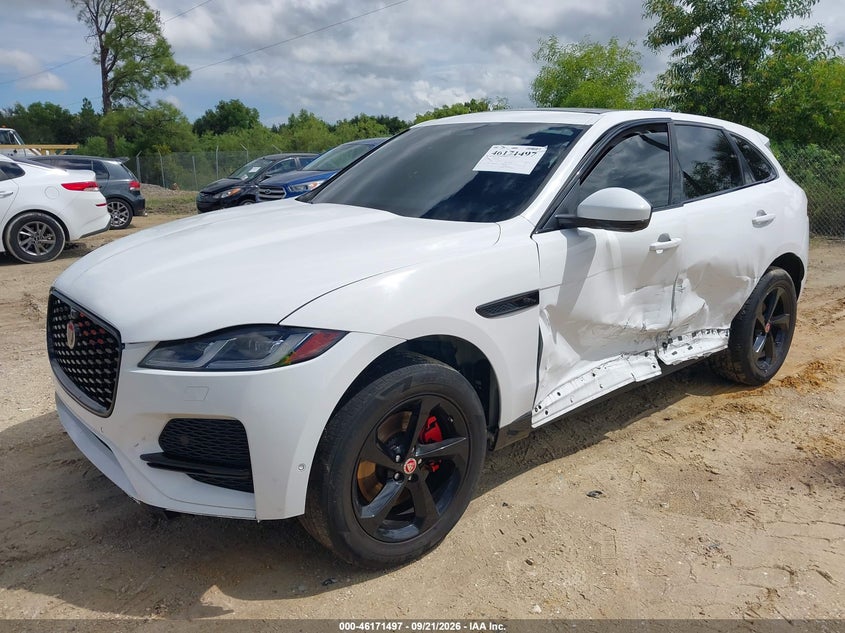Vin: sadcj2ex3ma668343, lot: 46671339, jaguar f-pace s p250 awd automatic 20212