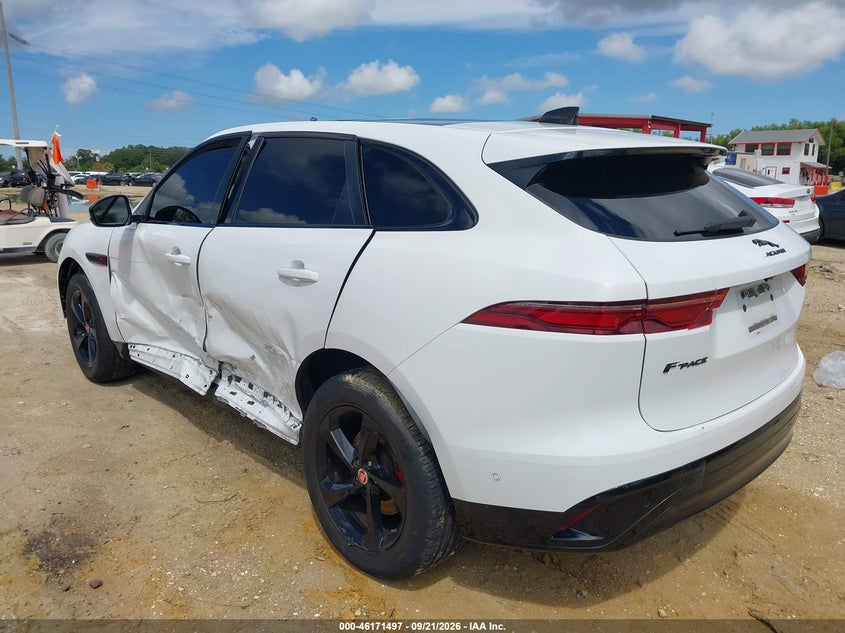 Vin: sadcj2ex3ma668343, lot: 46671339, jaguar f-pace s p250 awd automatic 20213