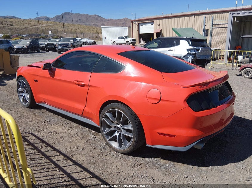 Vin: 1fa6p8cf8f5393509, lot: 46671399, ford mustang gt premium 20153