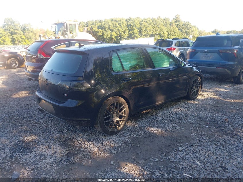Vin: 3vw117au8gm015300, lot: 46671409, volkswagen golf tsi s 4-door 20164