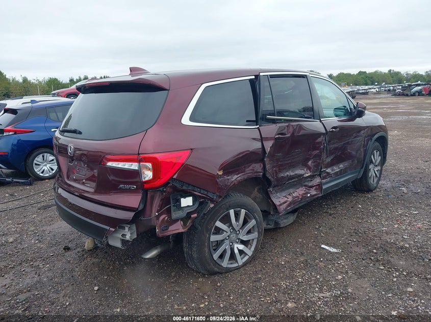 Vin: 5fnyf6h34mb072877, lot: 46671442, honda pilot ex 20214