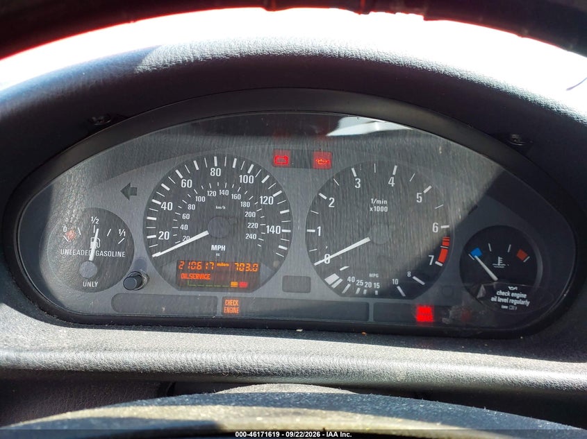 BMW 328IC 1997 VIN WBABK7326VET64343