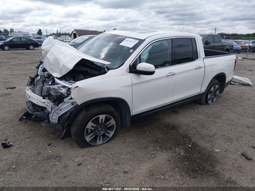 2019 Honda Ridgeline, Удар спереду, IAAI, VIN 5FPYK3F72KB036271 — фото 2