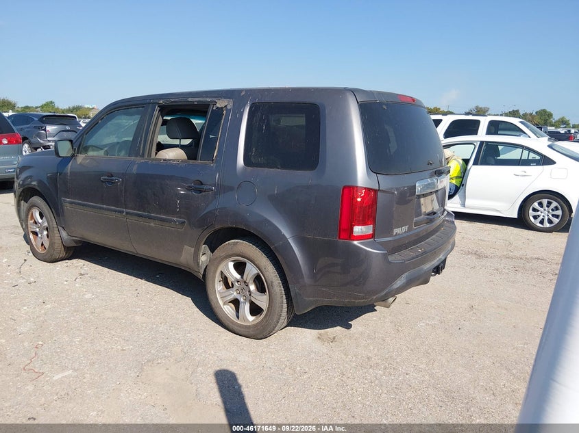Vin: 5fnyf3h53eb011117, lot: 46671491, honda pilot ex-l 20143