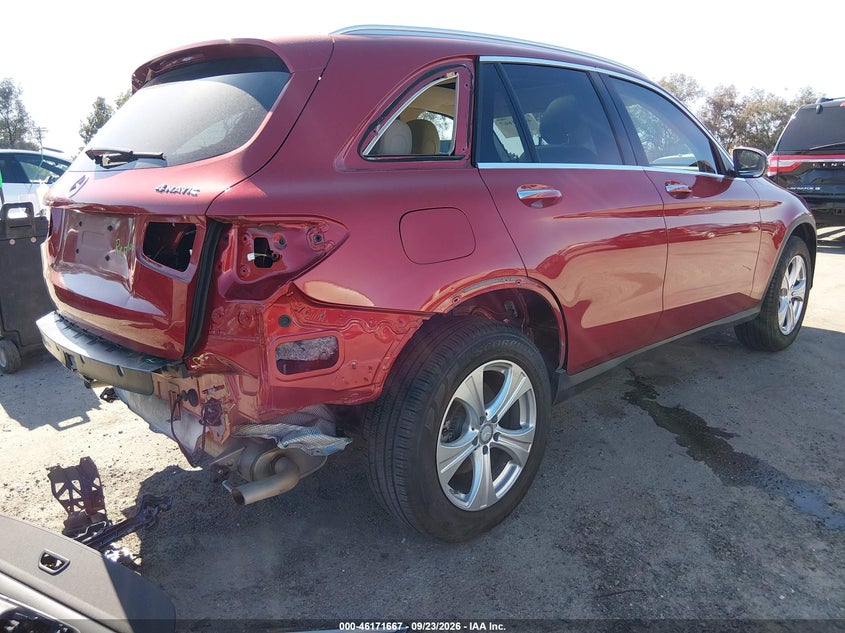 Vin: wdc0g4kb0gf019022, lot: 46671509, mercedes-benz glc 300 4matic 20164