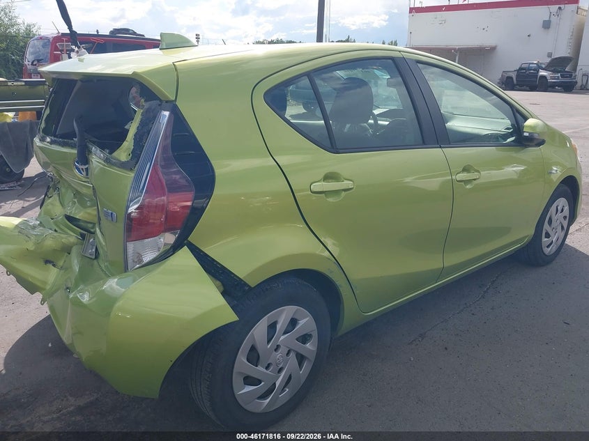 Vin: jtdkdtb33g1133751, lot: 46671658, toyota prius c two 20164