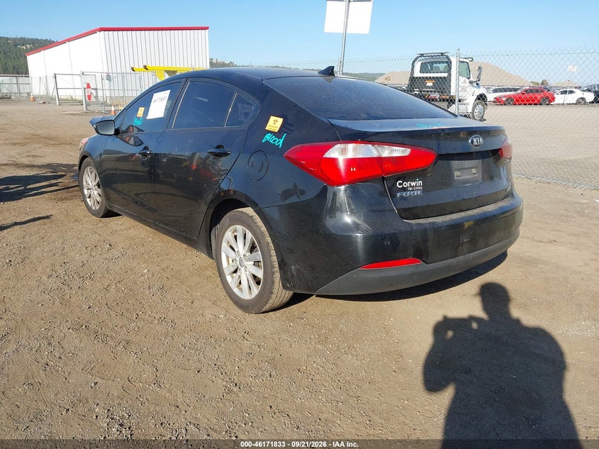 Vin: knafx4a6xg5476136, lot: 46671675, kia forte lx 20163
