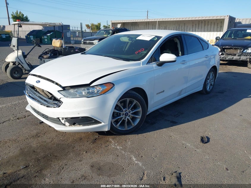 Vin: 3fa6p0lu7hr385403, lot: 46671727, ford fusion hybrid se 20172