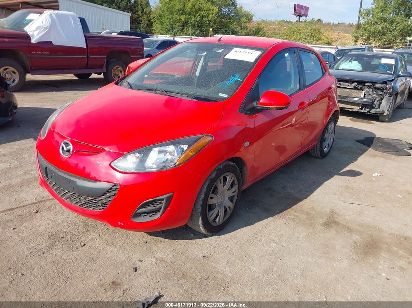 Vin: jm1de1hy1b0119889, lot: 46671755, mazda mazda2 sport 20112