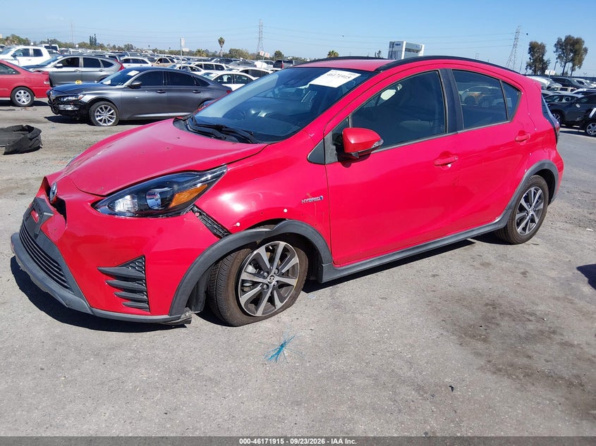 Vin: jtdkdtb32j1619510, lot: 46671758, toyota prius c three 20182