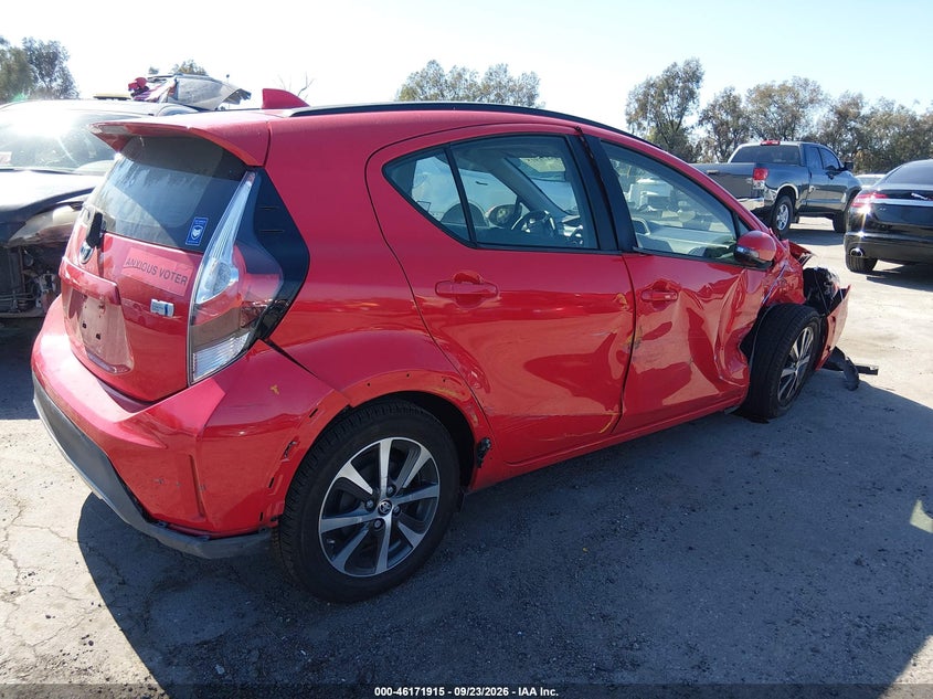 Vin: jtdkdtb32j1619510, lot: 46671758, toyota prius c three 20184