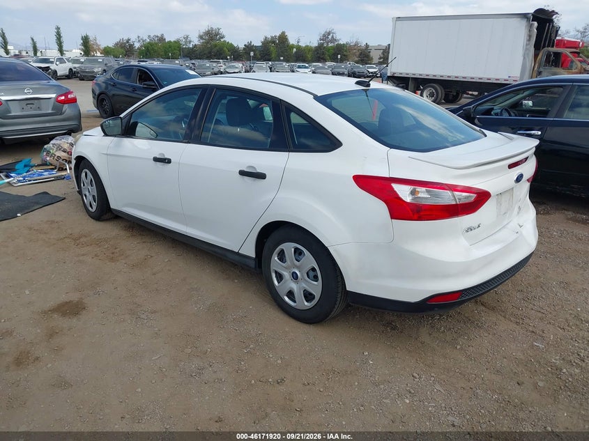 Vin: 1fadp3e27el374965, lot: 46671763, ford focus s 20143