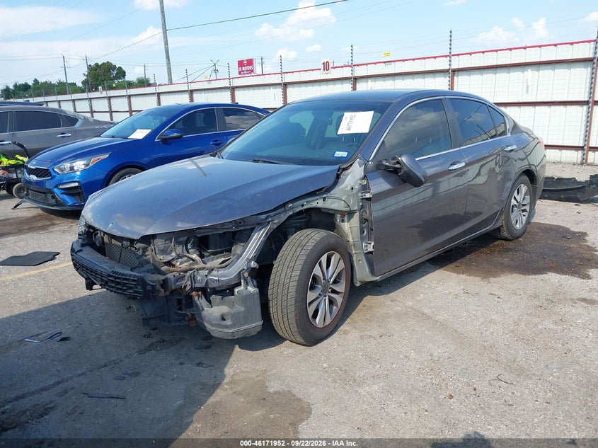 Vin: 1hgcr2f36ea072906, lot: 46671794, honda accord lx 20142