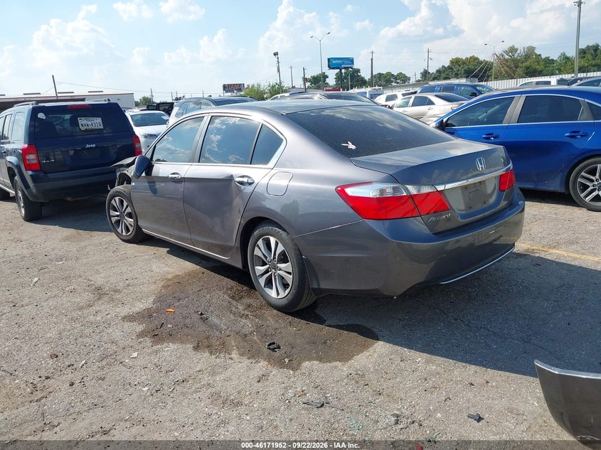 Vin: 1hgcr2f36ea072906, lot: 46671794, honda accord lx 20143